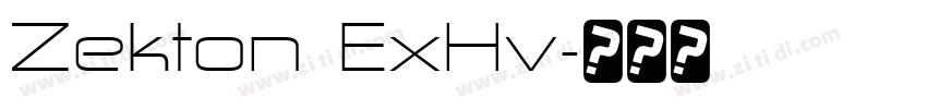 Zekton ExHv字体转换